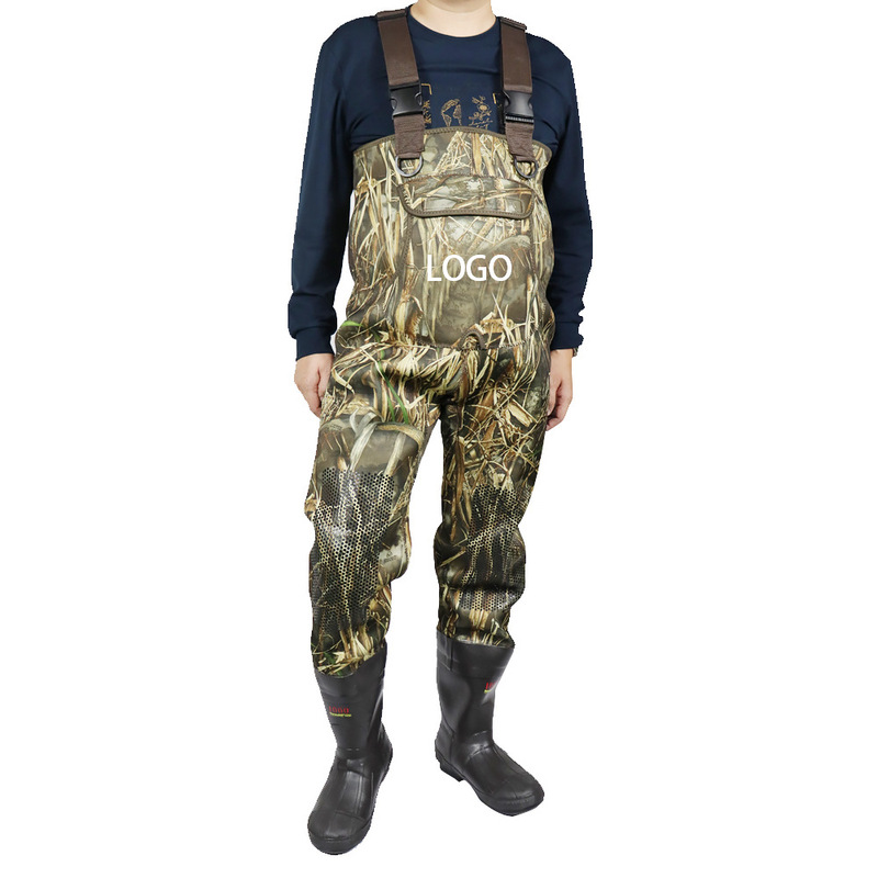 Factory new camouflage one-piece water pants sea fishing waterproof one-piece wading pants fishing catch fish stream fishing cross-border exploration Factory new camouflage one-piece water pants sea fishing waterproof one-piece wading pants fishing catch fish stream fishing cross-border exploration
