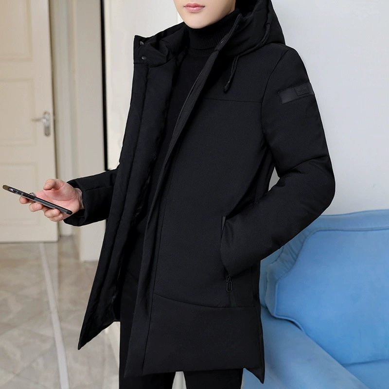 Хлопковая куртка мужская зимняя 2024 новая хлопчатобумажная куртка модная хлопчатобумажная одежда осенний и зимний большой размер толстая мужская хлопчатобумажная одежда