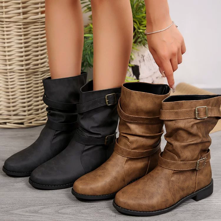 Demi-season boots, plus size, 2024 years, European style