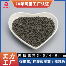 陶粒滤料2-4mm现货轻质高强孔隙率高耐酸碱生物滤池用水处理滤料