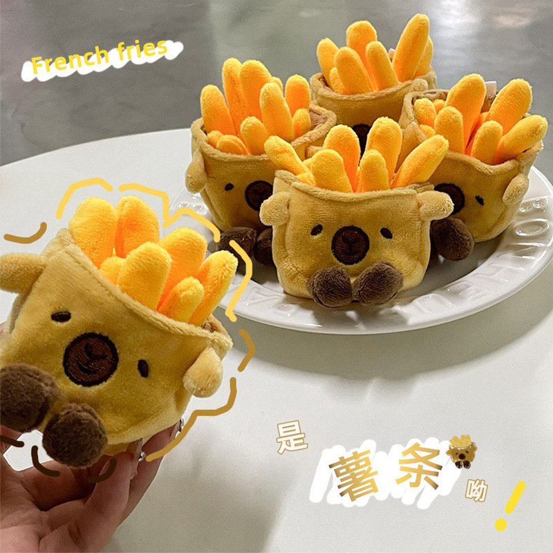 趣味のシミュレーションの食べ物のぬいぐるみのぬいぐるみのペンダントのキーホルダーのタコのサンドイッチの人形は牛の角のカバンの子供を賛美することができます。|undefined