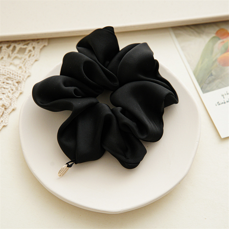 30g Weight Hair Tie Hair Accessories Type 1 Piece Quantity Daily, Party Occasion satin Material Solid Color Pattern Women's Gender Simple Style, Classic Style Style Women's Simple Style Classic Style Solid Color Satin Hair Tie 8