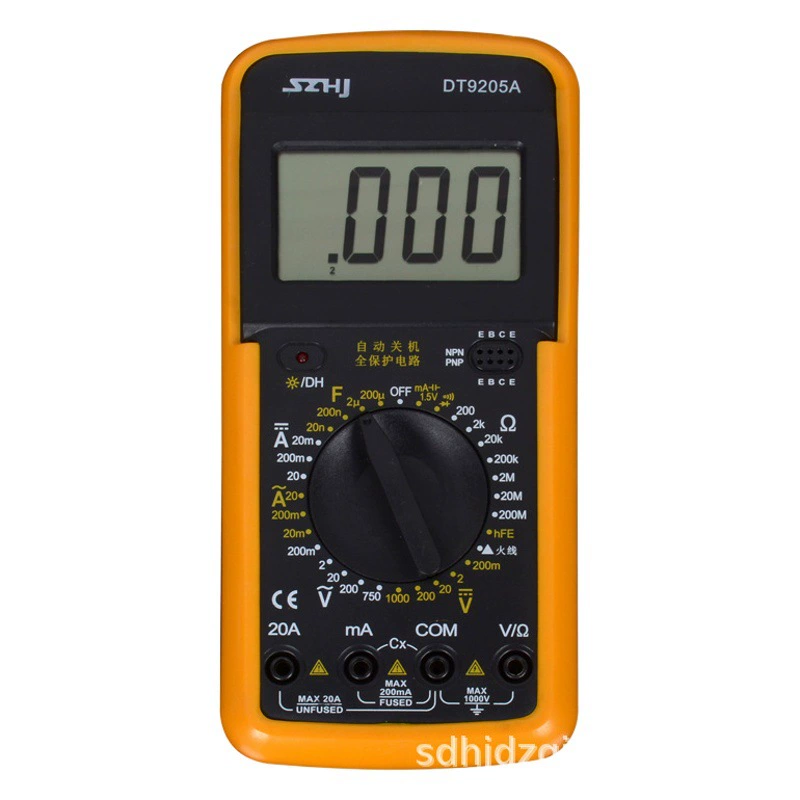 В наличии оптом DT9205 вольтметр тока инструмент портативный цифровой дисплей анти-горения цифровой мультиметр