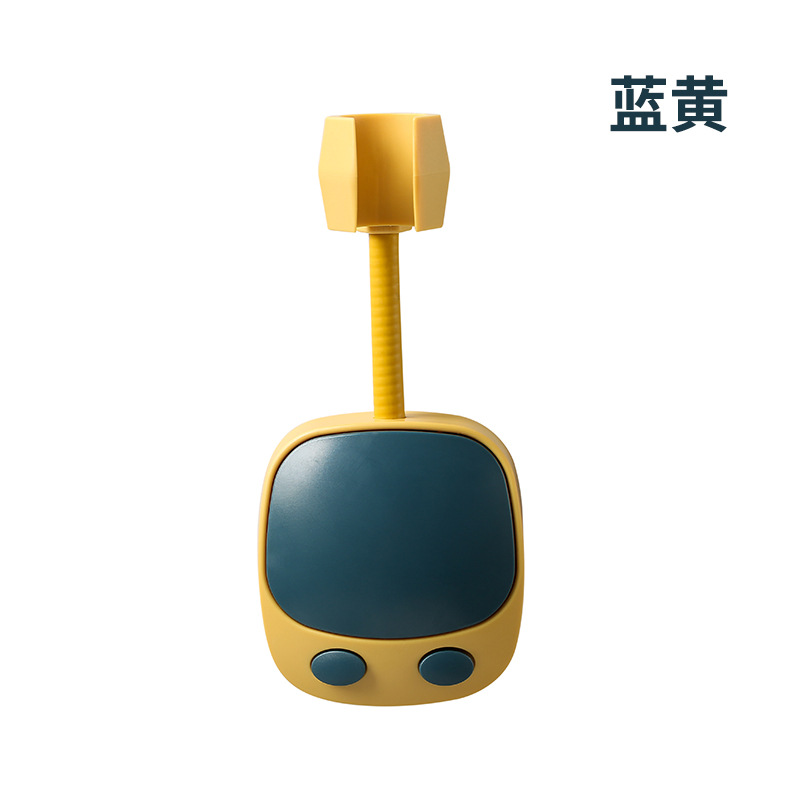 Soporte de ducha universal - Sin perforar, cabezal ajustable y giratorio, soporte fijo para boquilla de ducha y alcachofa