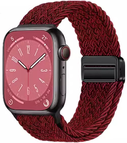 Apple iwatchS9876 時計ストラップ織り磁気バックル時計ストラップ ApplewatchS10 男性と女性の通気性に適しています。|undefined