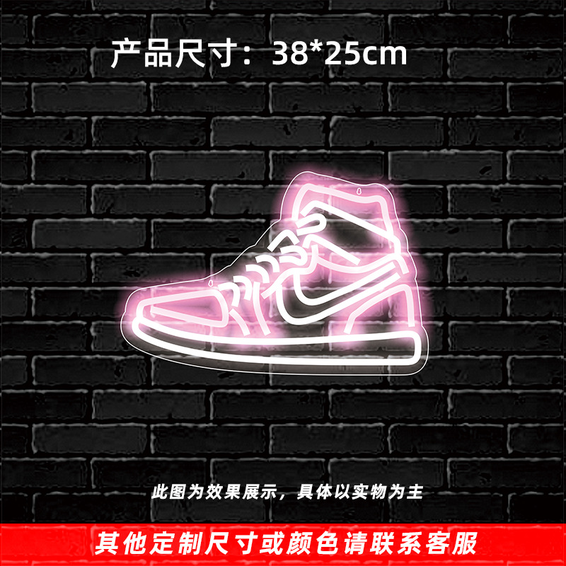 Comercio exterior especial vacaciones regalo creativo lámpara de modelado dormitorio habitación ins Lámpara decorativa zapatillas Decoración LED luz de neón