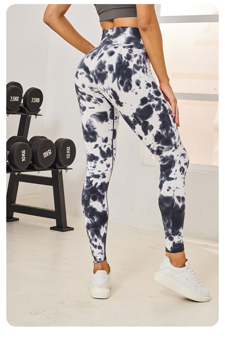 2024 Spot Darcspor Nuevos Pantalones De Fitness Sin Costuras Con Cabeza De Lobo Pintada A Mano Pantalones De Yoga Para Mujer display picture 15