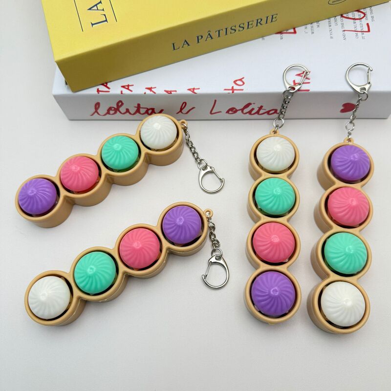 Cross-Border Creative Stress-Relief Toy, Xiaolongbao Bun Squeeze Toy, Stress-Relief Gadget, Keychain Pendant Cross-Border Creative Stress-Relief Toy, Xiaolongbao Bun Squeeze Toy, Stress-Relief Gadget, Keychain Pendant