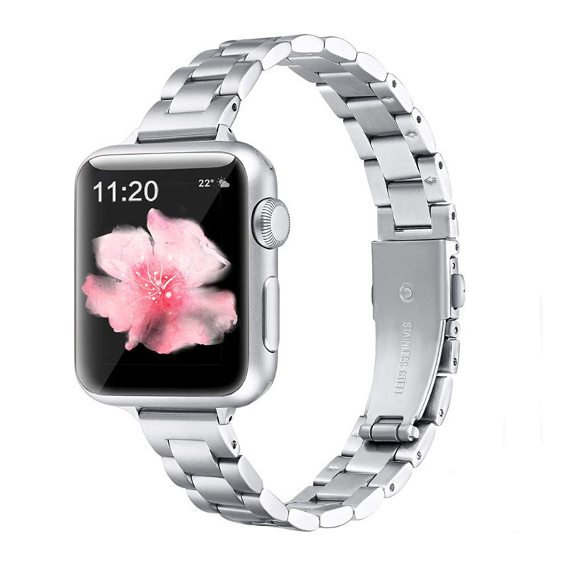 62g Weight Apple watch watchband Classification 304 Stainless Steel Material Solid Color Pattern Casual, Retro Style Casual Retro Solid Color Apple Watch Watchband 8