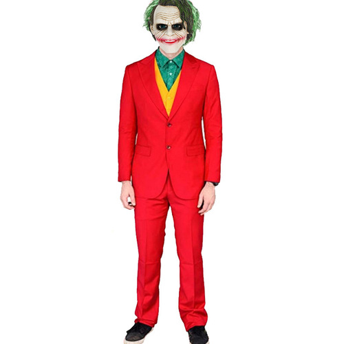 Joker costume, stage role-playing costume, Halloween cosplay set featuring Jason Mewes
