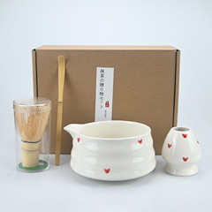ラブ抹茶ボウルクロスボーダー竹茶筅抹茶茶道セット宋代茶道抹茶ブラシ茶筅ギフトボックス