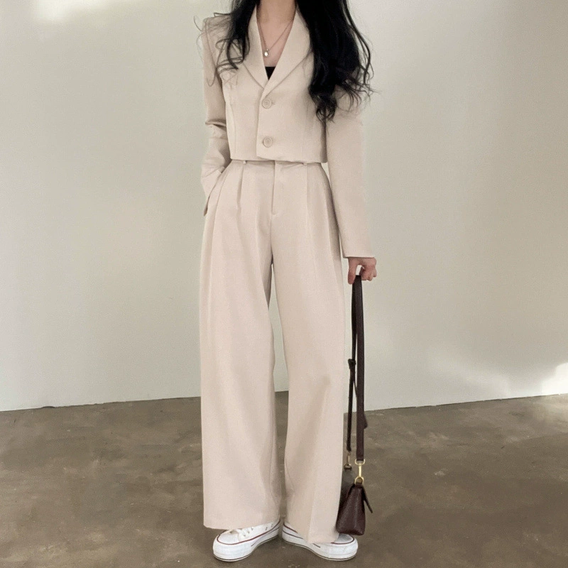 Classic suit jacket, set, (Physicals), Korean style, oversize, western style