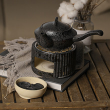 批发围炉煮茶小炭炉家用室内煮茶炉碳烤小酒精炉加热陶瓷茶壶底座