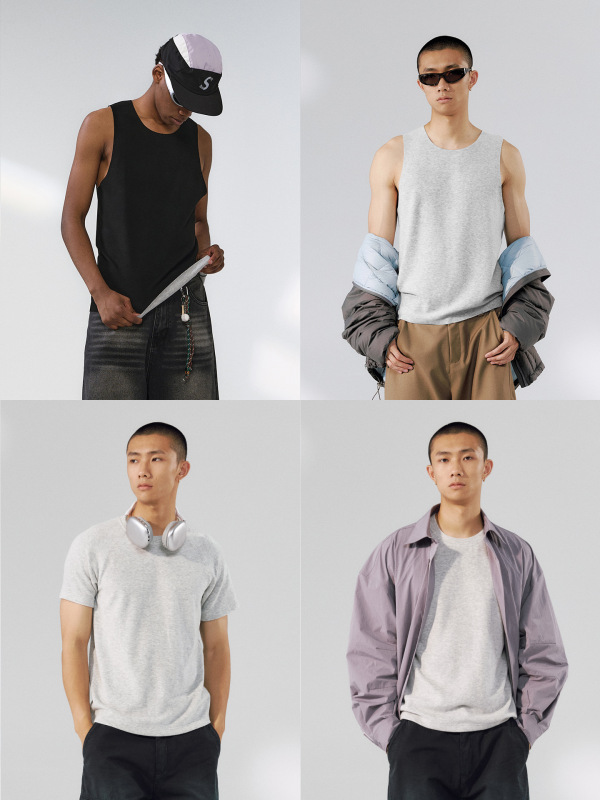 捷展男装|桑蚕丝发热短袖25冬季新品轻户外贴身轻量保暖背心T恤男|undefined
