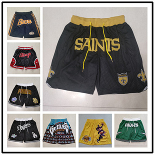 Foreign Trade Wholesale Jaston Pocket Pants Rugby Team Saints Eagles Lightning Space En Retro Basketball Pants Tide