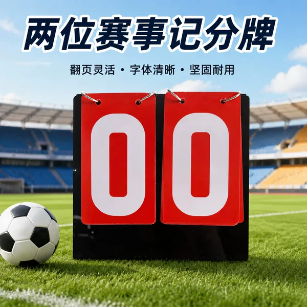 Two-digit manual scoreboard for badminton and table tennis games, waterproof and portable score counter