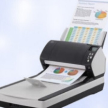 Fujitsu Fi-724072607280714074607480 scanner, double-sided flatbed + paper feed type, high-speed
