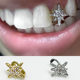 Cross-Border Hot Selling Niche Design Zircon Six-Pointed Star Teeth Tooth Decoration Hip-Hop Braces Tooth Decoration Hiphopg Rill