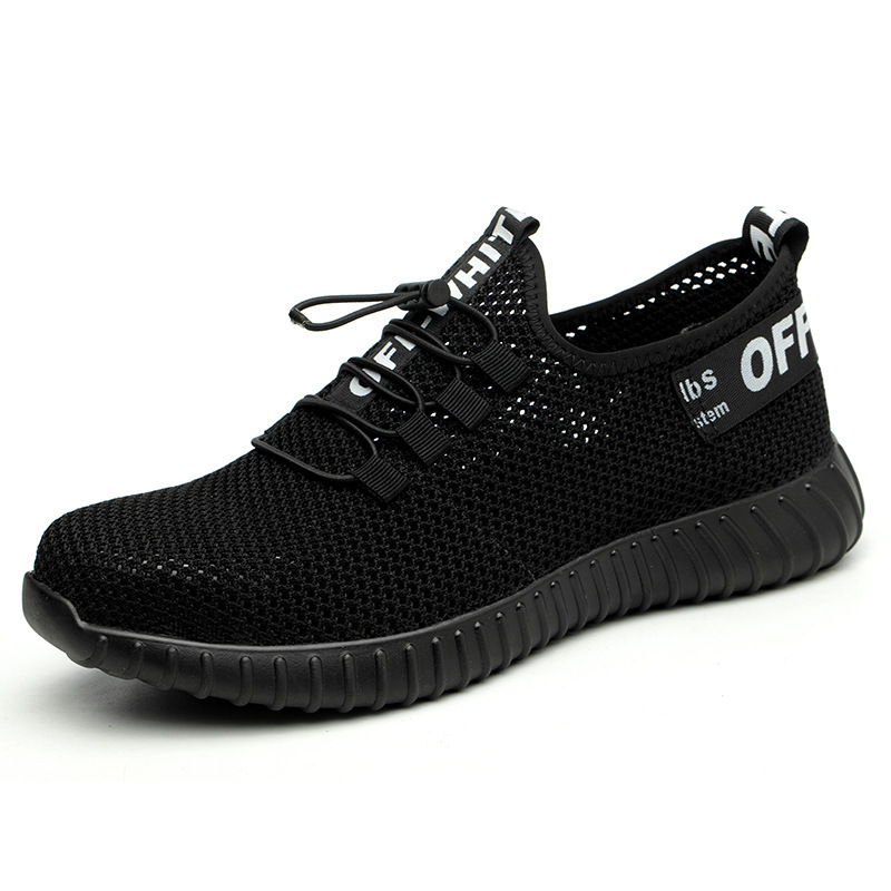 Wholesale Summer Large Mesh Labor Protection Shoes, Anti-Smash, Anti-Puncture, Breathable, Comfortable, Soft-Soled, Wear-Resistant Work Shoes, Non-Slip Safety Shoes
