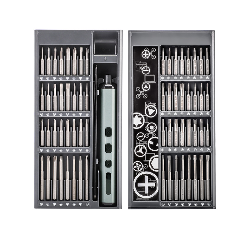 Kailishun 68 en 1 destornillador eléctrico herramienta de reparación de teléfonos móviles conjunto de destornilladores multifunción cabezal de aprobación eléctrico de precisión