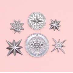 ヨーロッパとアメリカの売れ筋ステンレス鋼八芒星ペンダントレトロ八芒星ペンダント diy ネックレスジュエリーアクセサリー