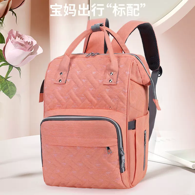 跨境新款妈咪包外出母婴收纳背包女实用耐脏手提双肩包孕妇待产包