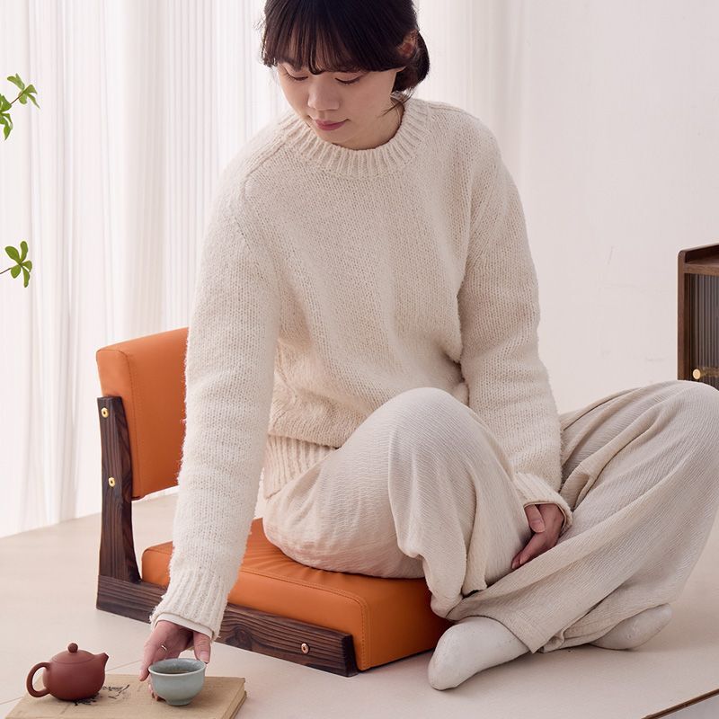 和室椅子、畳座、日本製無垢材脚なし座椅子、バルコニー出窓、レイジーソファベッド、背もたれ椅子|undefined