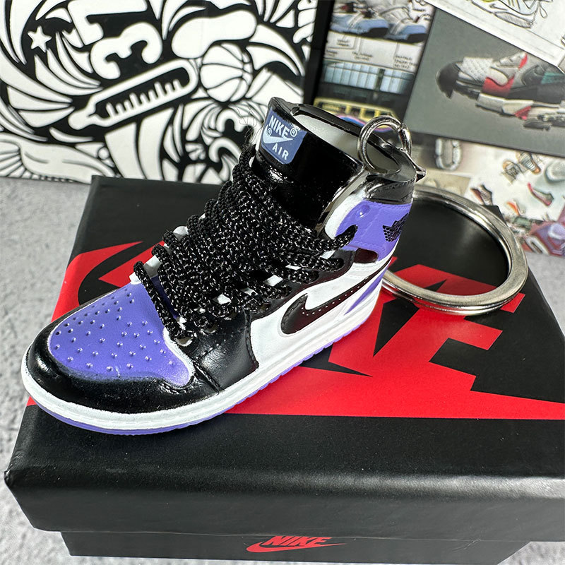 26. black and purple toes + box