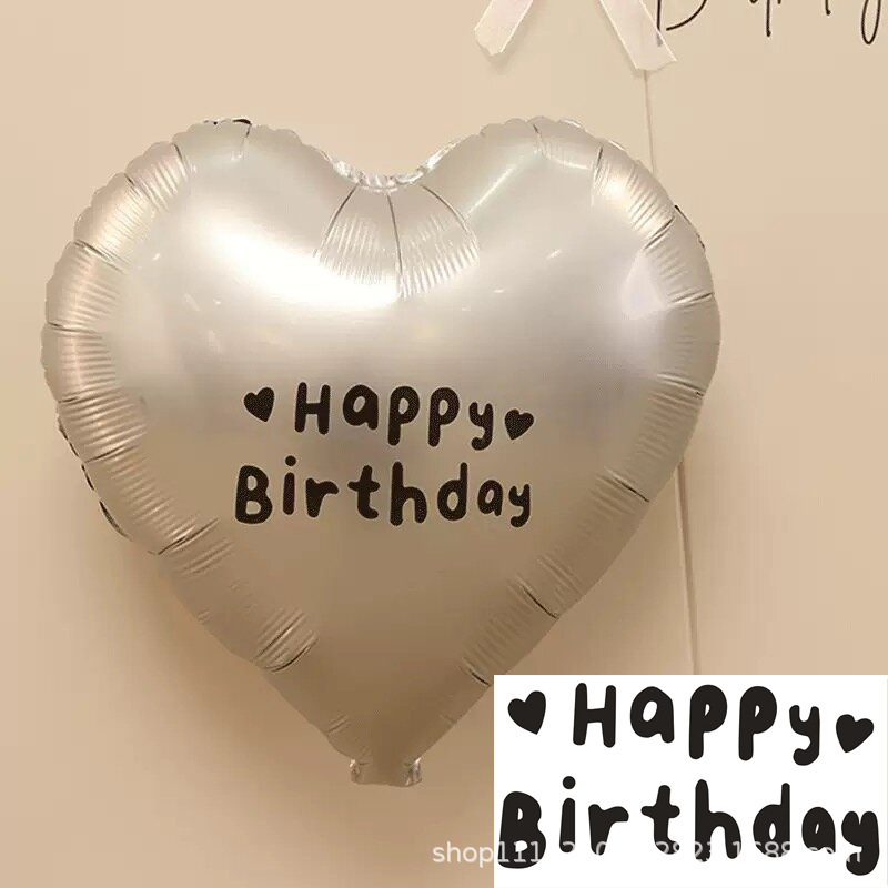 气球贴纸铝膜球波波球装饰贴happybirthday气球配件生日氛围布置|undefined