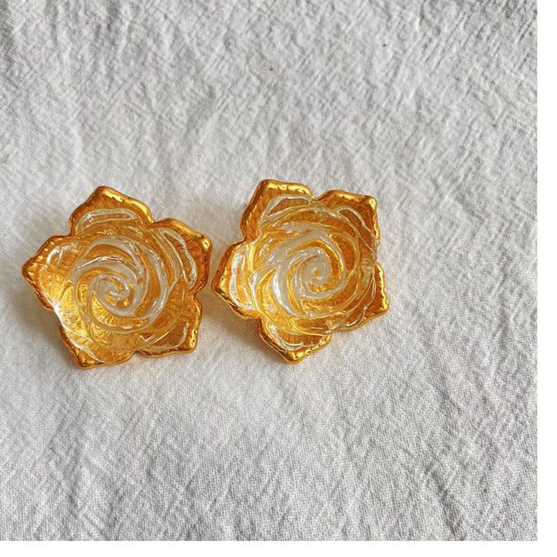 Fashion Flower Alloy Plating Womenu0027S Rings Earrings Necklace