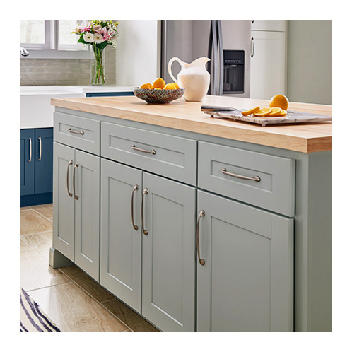 Door-To-Door Installation of Custom-Made Cabinets, Nationwide Service, American Country-Style L-Shaped Simple Cabinets, Custom-Made Overall Cabinets for the Kitchen