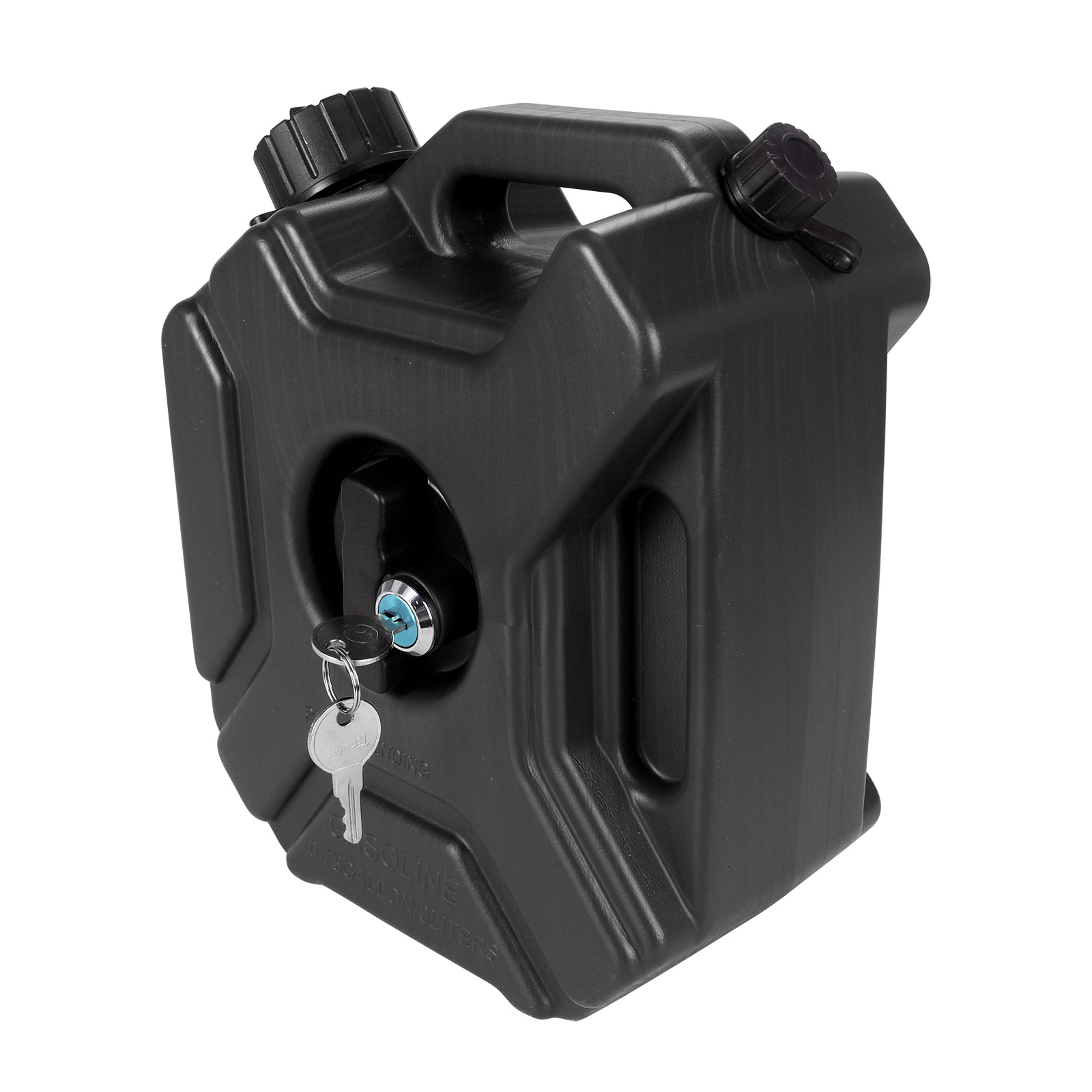 Motuoche Motorcycle Car Travel Modified 3L Expansion Spare Gasoline Oil Drum (Fuel tank) - 3l-oil-can-black