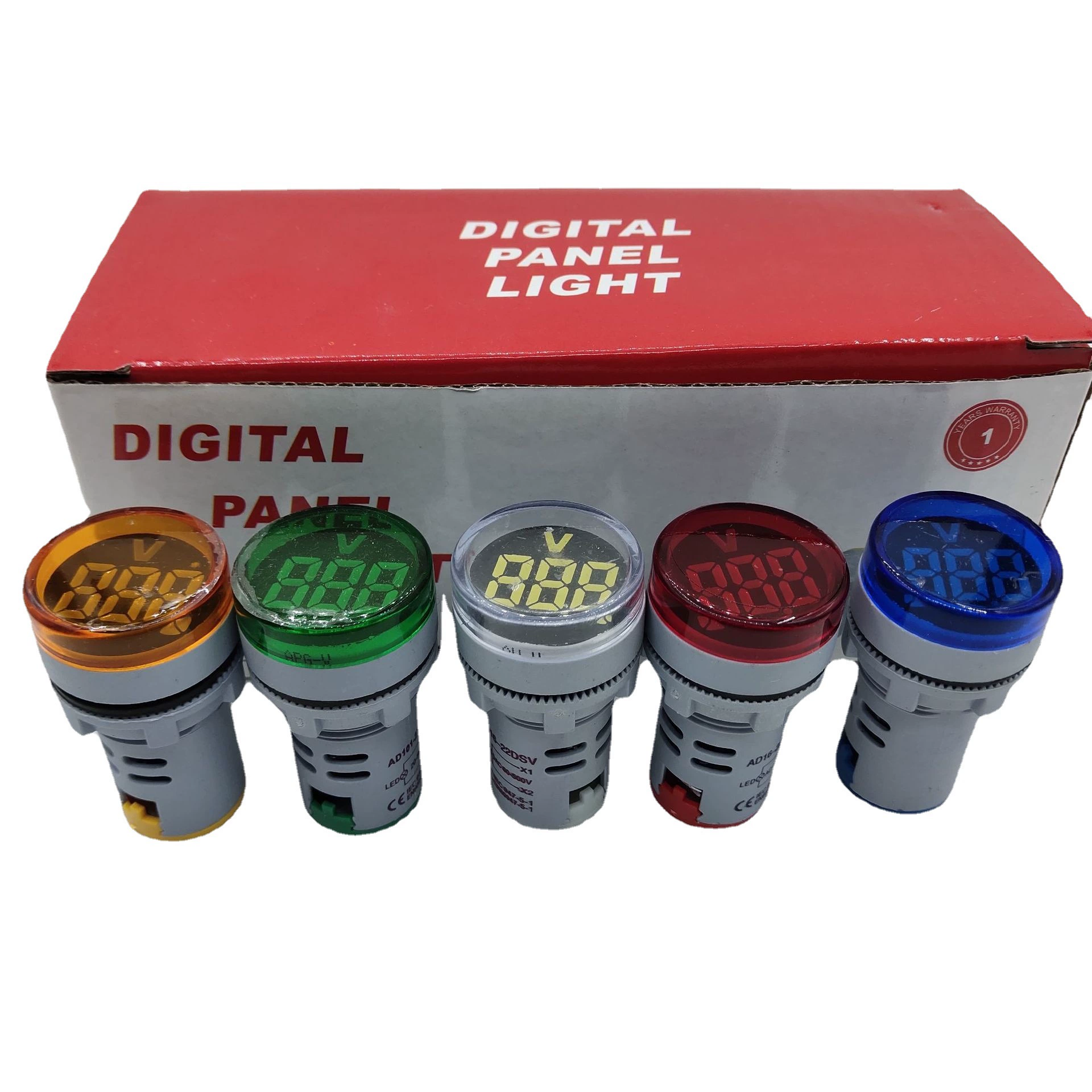 AD16-22DSV Мини цифровой дисплей Вольтметр переменного тока AC60-500V универсальный индикатор 22 мм