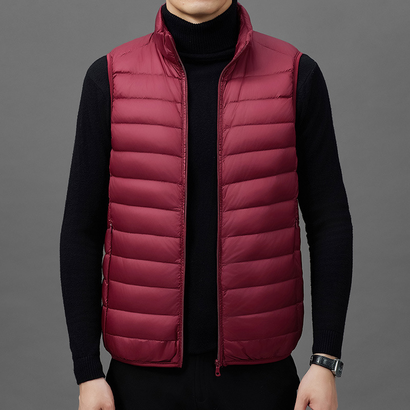 Down Jacket Men's Winter Short 2025 New Lightweight down Vest Men's Autumn and Winter Warm Vest Vest Outer Wear