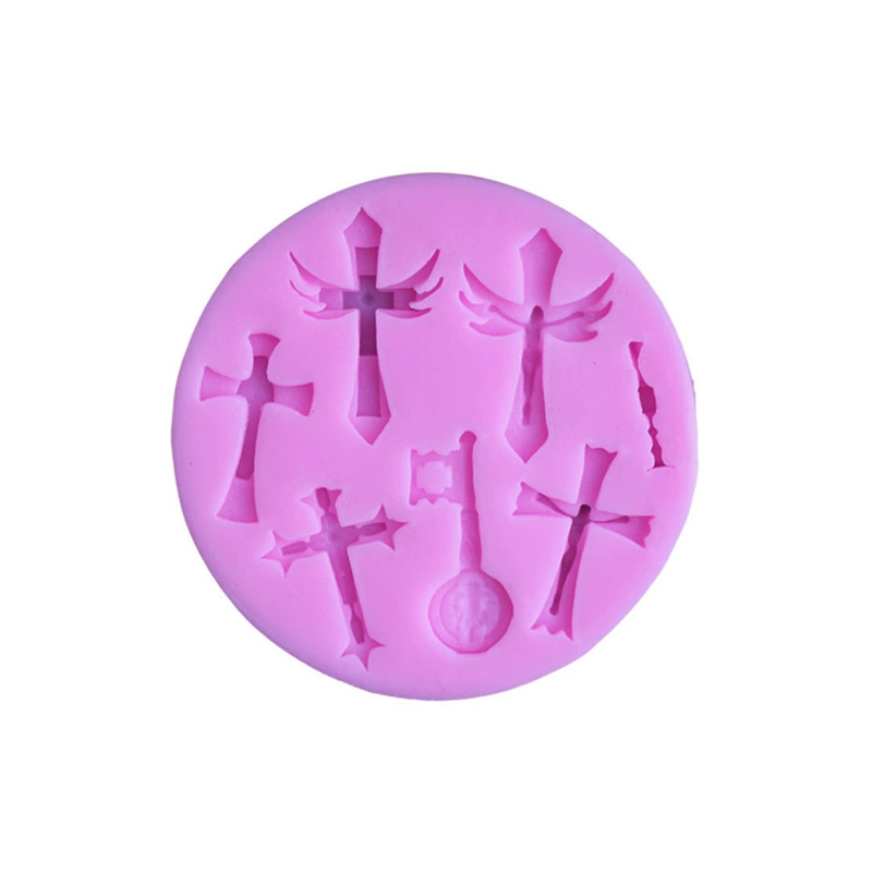Силиконовая форма для выпечки 82G в форме кекса Cross Strike Flond Sugar Cake, силиконовая жидкая форма G041