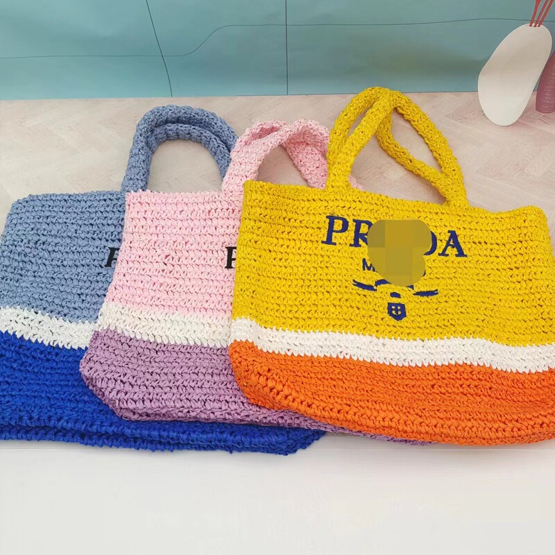 New Colorfuled Paper Straw Woven Shoulder Satchel Straw Bag Women's Large Capacity Tote Bag Fresh and Fashionable Women's Bag New Colorfuled Paper Straw Woven Shoulder Satchel Straw Bag Women's Large Capacity Tote Bag Fresh and Fashionable Women's Bag