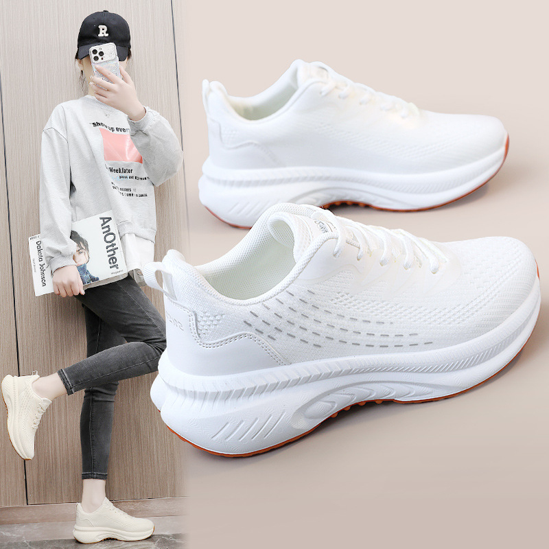 Pantofi casual pentru femei Pantofi cu platforma din piele Pantofi de dama pantofi albi pentru femei Pantofi usori_voghion.com