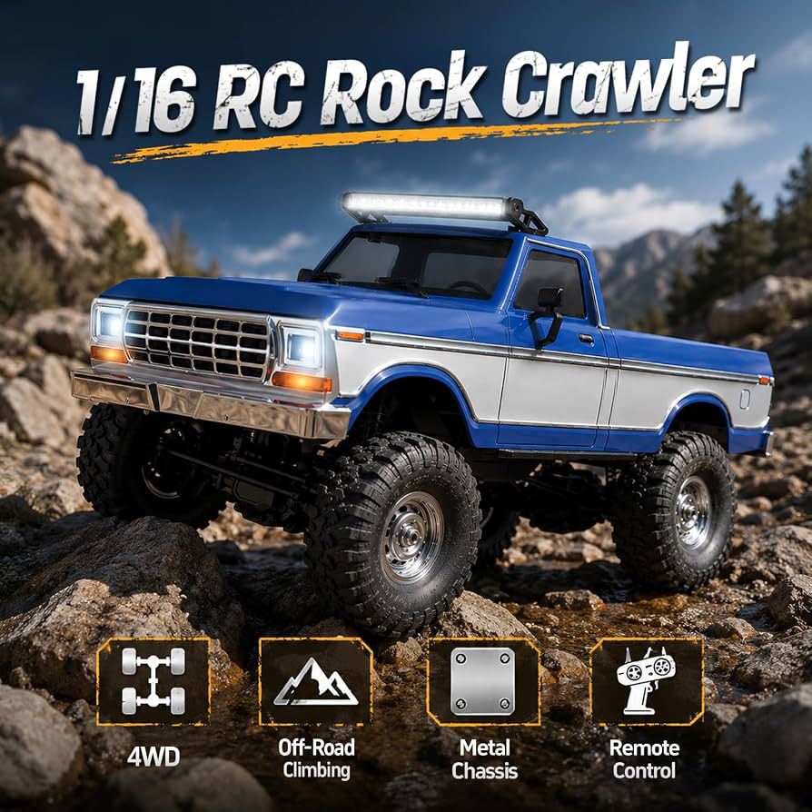 Cross-border New Product Huangbo 1:16 Rc Four-wheel Drive Realistic...