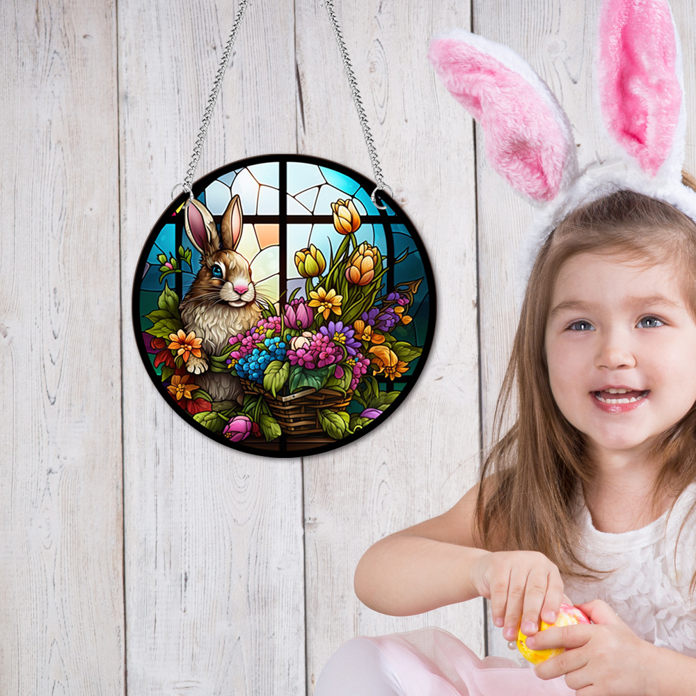 95g Weight pendant Home Textiles & Decor Type Acrylic Material Easter Festival Rabbit Pattern Casual, Elegant, Classical Style Easter Casual Elegant Classical Rabbit Arylic Party Supplies Decorations 40