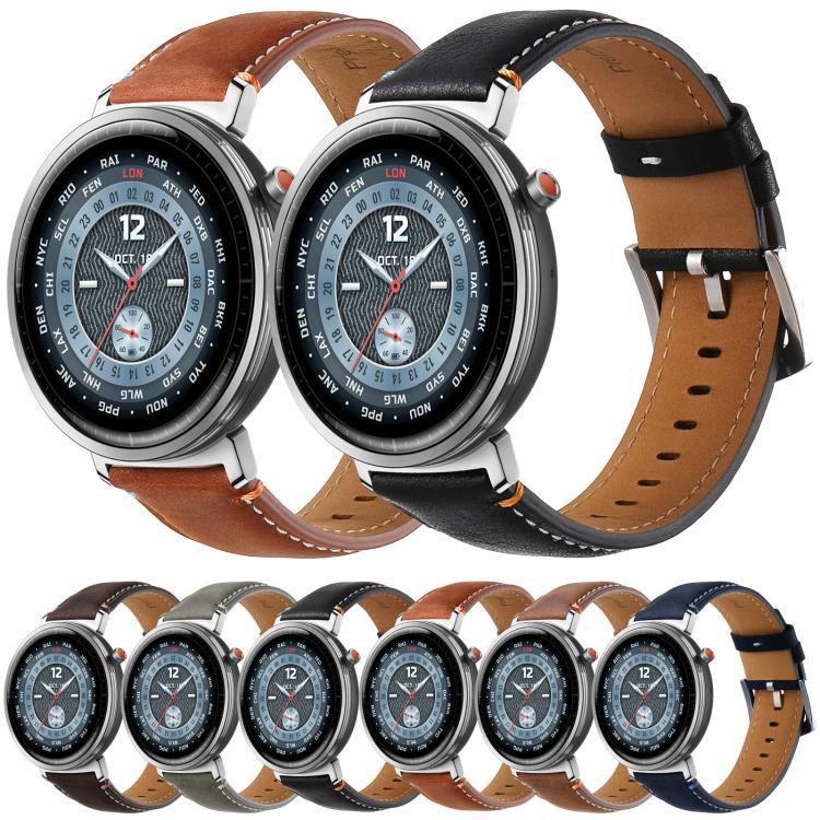 xDfind general cabeza plana caballo loco correa de pulso 22mm / 20mm