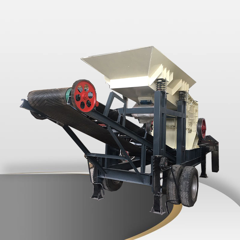 砂石线 石灰石轮胎式建筑垃圾破碎移动站 立式箱破砂石移动破碎站