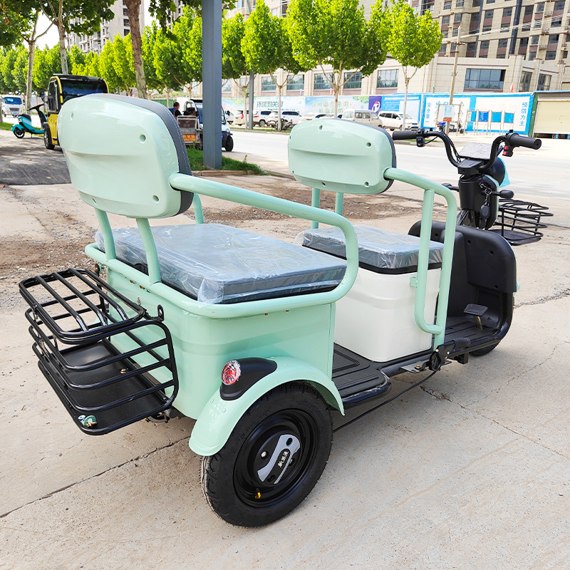 Nuevo triciclo eléctrico doméstico adulto coche de batería de los ancianos para recoger estudiantes ocio fabricante de triciclo eléctrico