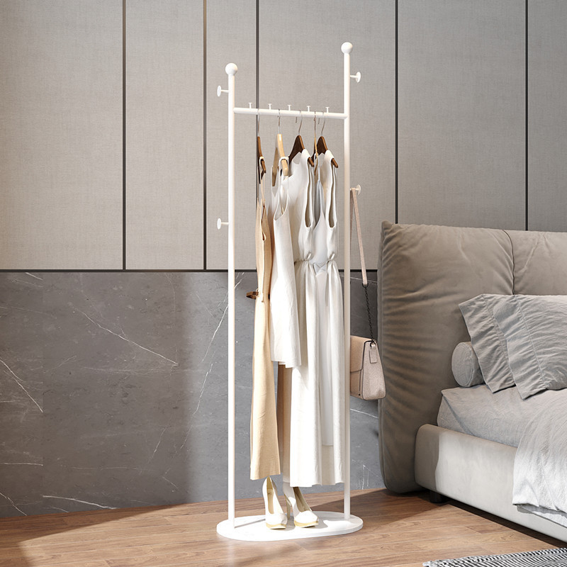 간단한 바닥걸이 옷걸이, 침실 옷걸이, 금속 옷걸이, 대리석 코너, 공간을 차지하지 않는 옷걸이