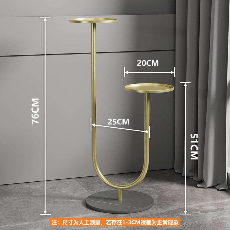 2단 꽃꽂이/골드스탠드/아르마니 그레이 스톤 플레이트