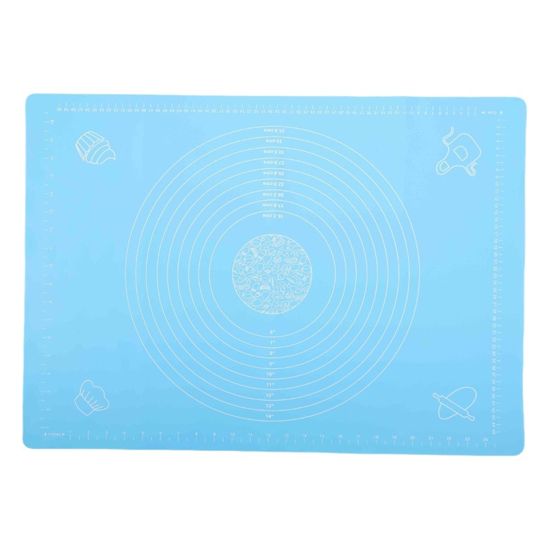 Cross-Border Silicone Kneading Mat Simple Square Non-Slip Non-Stick Kneading Mat Household Scale Rolling Baking Tool Batch