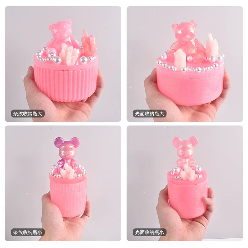 Epoxy Resin Storage Bottle Kit, Silicone Molds & Covers, Handmade Mirror-Effect