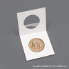 Coin square paper clip Foreign coin clip of ancient currency copper coins, copper coin silver commemorative coin clip 50 tablets/box 12 specifications available