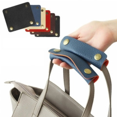メーカー在庫あり シンプルなレザーバッグハンドル バッグ抗絞めレザーハンドル 取り外し可能なバッグアクセサリー レザー