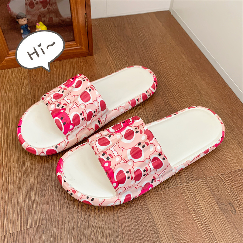 Cute Korean-Style Indoor Home Slippers, Soft Non-Slip Fairy-Style Summer Slippers for Home and Outdoor Wear, Ins-Style