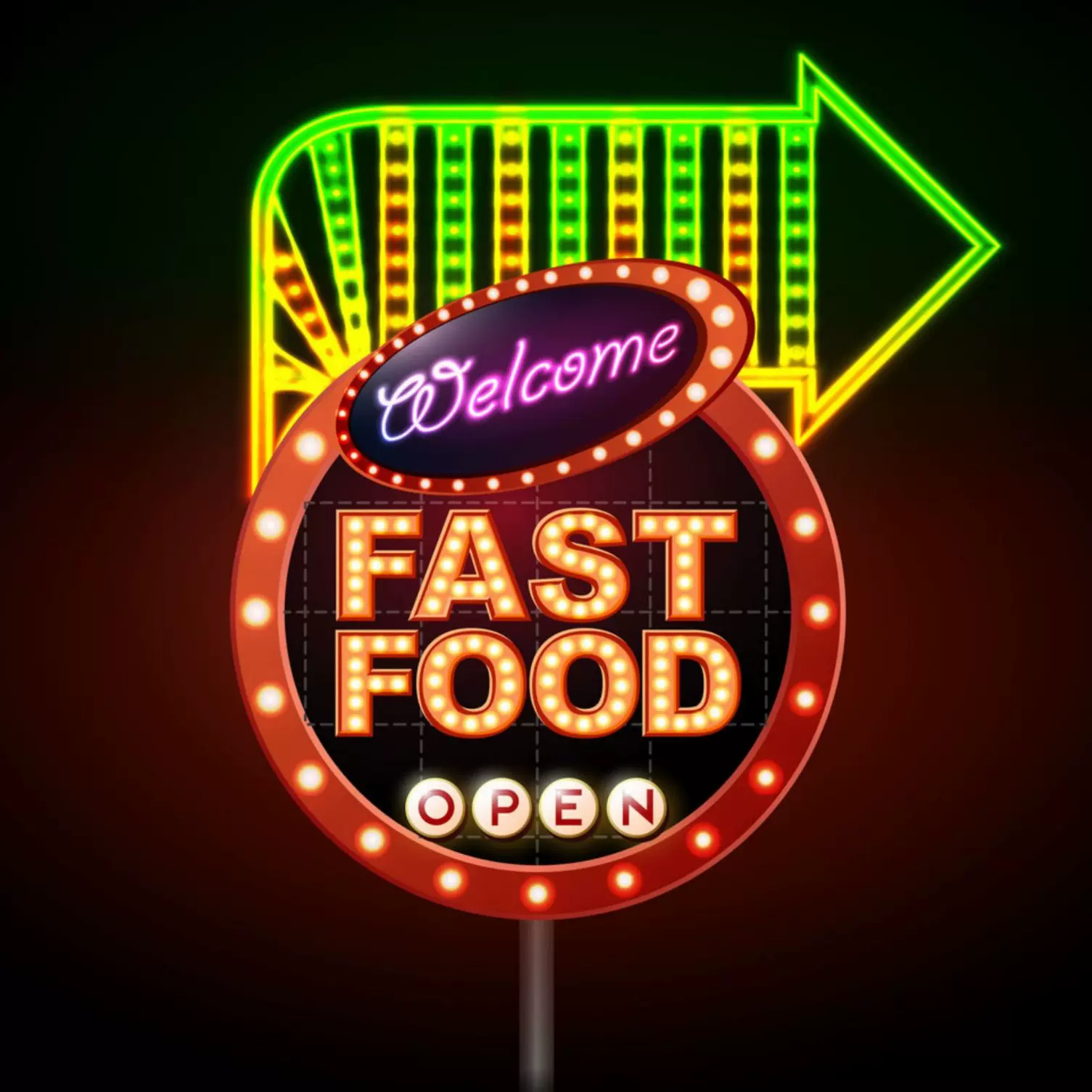 霓虹灯灯箱 网红灯箱 发光招牌制作店铺店招